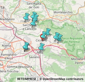 Mappa Via Roccarainola, 80033 Cicciano NA, Italia (6.13364)