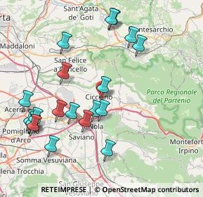 Mappa Via Roccarainola, 80033 Cicciano NA, Italia (9.5025)