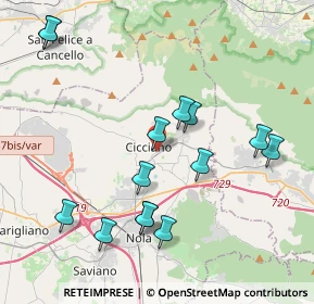 Mappa Via Roccarainola, 80033 Cicciano NA, Italia (4.50714)