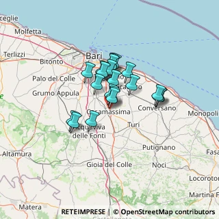 Mappa Via Madrid, 70010 Casamassima BA, Italia (9.8415)