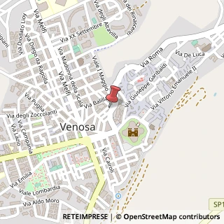 Mappa Via Baracca, 55, 85029 Venosa, Potenza (Basilicata)