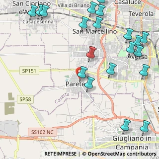 Mappa Via Bruno Buozzi, 81030 Parete CE, Italia (3.201)