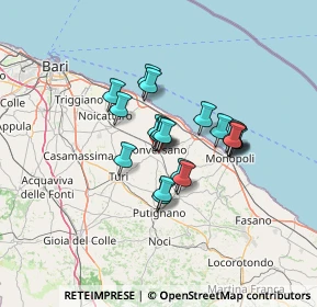 Mappa Via San Giacomo, 70014 Conversano BA, Italia (9.9315)