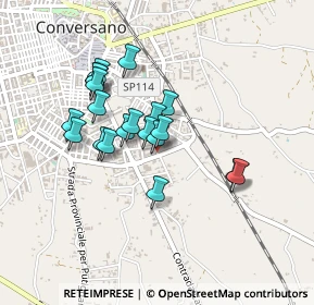 Mappa Via San Giacomo, 70014 Conversano BA, Italia (0.382)
