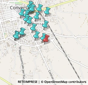 Mappa Via S. Giacomo, 70014 Conversano BA, Italia (0.555)