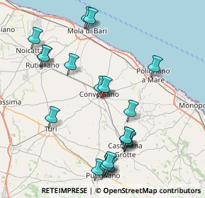 Mappa Via San Giacomo, 70014 Conversano BA, Italia (9.6295)