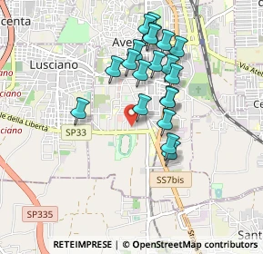 Mappa Viale Olimpico, 81031 Aversa CE, Italia (0.869)
