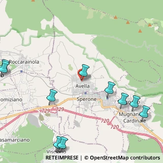 Mappa Via largo cattaneo, 83021 Avella AV, Italia (3.28636)