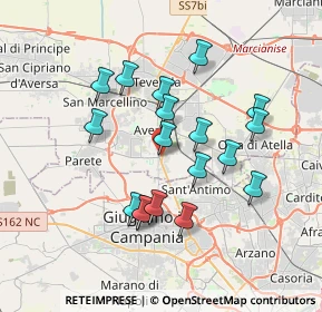 Mappa Via Fratelli Cervi, 81031 Aversa CE, Italia (3.48611)