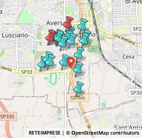 Mappa Via Fratelli Cervi, 81031 Aversa CE, Italia (0.7285)