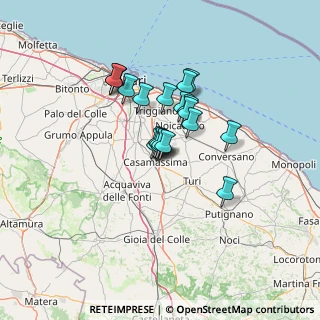 Mappa Strada Provinciale, 70010 Rutigliano BA, Italia (9.9)