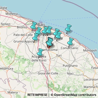 Mappa Strada Provinciale, 70010 Rutigliano BA, Italia (9.27143)