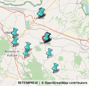 Mappa Via Giovanni Berta, 85029 Venosa PZ, Italia (7.214)