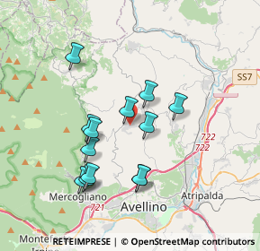 Mappa Via San Sebastiano, 83010 Capriglia Irpina AV, Italia (3.50385)