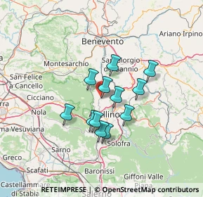 Mappa Via San Sebastiano, 83010 Capriglia Irpina AV, Italia (10.5125)