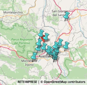 Mappa Via San Sebastiano, 83010 Capriglia Irpina AV, Italia (5.99313)