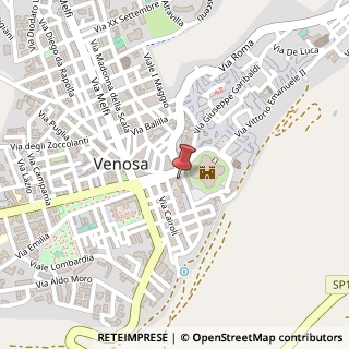 Mappa Via Luigi la Vista, 6, 85029 Venosa, Potenza (Basilicata)
