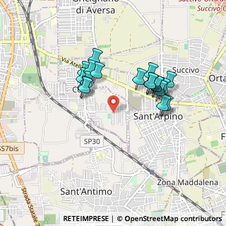 Mappa Via Vittorio Bachelet, 81030 Orta di Atella CE, Italia (0.848)