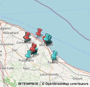 Mappa Via Sibilla Bartolomeo, 70043 Monopoli BA, Italia (9.925)