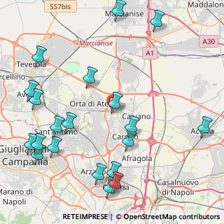 Mappa SP da Aversa a Caivano, 80020 Crispano NA, Italia (5.865)