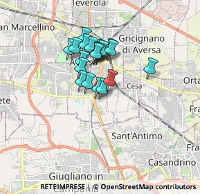 Mappa Via dell'Industria, 81031 Aversa CE, Italia (1.3385)