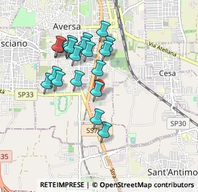 Mappa Via dell'Industria, 81031 Aversa CE, Italia (0.875)