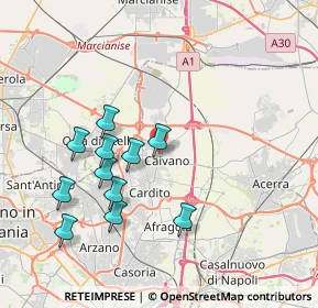 Mappa Via Giordano Bruno, 80023 Caivano NA, Italia (3.96)