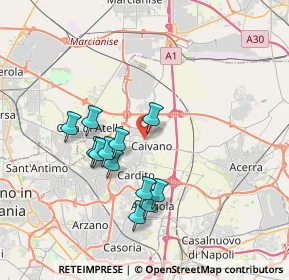 Mappa Via Giordano Bruno, 80023 Caivano NA, Italia (3.45917)