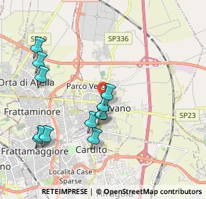 Mappa Via Giordano Bruno, 80023 Caivano NA, Italia (2.12667)