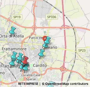 Mappa Via Giordano Bruno, 80023 Caivano NA, Italia (2.93867)