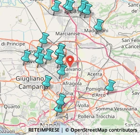 Mappa Via Giordano Bruno, 80023 Caivano NA, Italia (9.135)