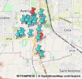 Mappa Via Alfredo Nobel, 81031 Aversa CE, Italia (0.9215)