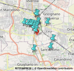 Mappa Via Alfredo Nobel, 81031 Aversa CE, Italia (1.38824)