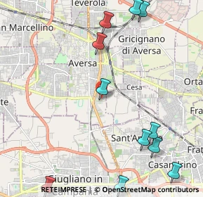 Mappa Aversa via delle industrie, 81031 Aversa CE, Italia (3.04636)
