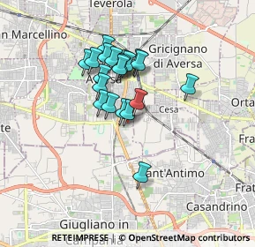 Mappa Aversa via delle industrie, 81031 Aversa CE, Italia (1.403)