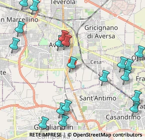 Mappa Aversa via delle industrie, 81031 Aversa CE, Italia (3.036)