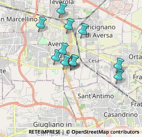 Mappa Via Alfredo Nobel, 81031 Aversa CE, Italia (1.62455)