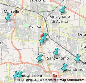 Mappa Via Alfredo Nobel, 81031 Aversa CE, Italia (2.96636)