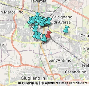 Mappa Via Alfredo Nobel, 81031 Aversa CE, Italia (1.364)