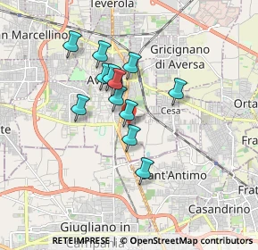 Mappa Via Alfredo Nobel, 81031 Aversa CE, Italia (1.42833)