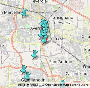 Mappa Via Alfredo Nobel, 81031 Aversa CE, Italia (1.99364)