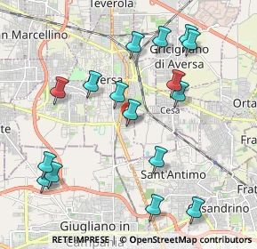 Mappa Via Alfredo Nobel, 81031 Aversa CE, Italia (2.34688)