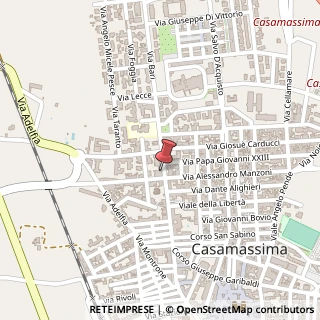 Mappa Via Pascoli, 1, 70010 Casamassima, Bari (Puglia)