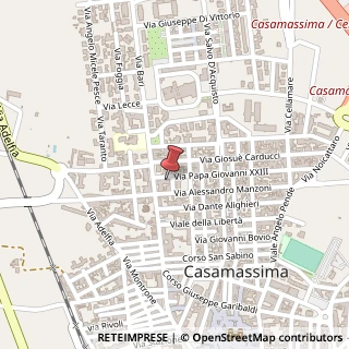 Mappa Via Papa Giovanni XXIII, 1, 70010 Casamassima, Bari (Puglia)
