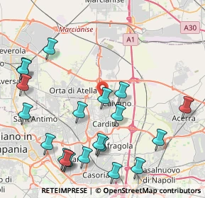Mappa Via Viggiano, 80023 Caivano NA, Italia (5.4905)