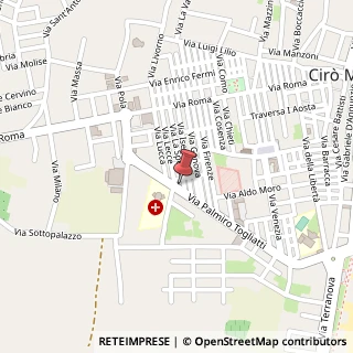 Mappa Via Palmiro Togliatti, 29, 88811 Cirò Marina, Crotone (Calabria)