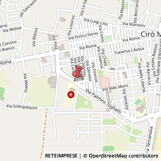 Mappa Via togliatti, 88811 Cirò Marina, Crotone (Calabria)