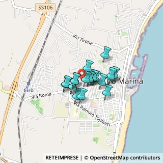 Mappa Via Gorizia, 88811 Cirò Marina KR, Italia (0.262)