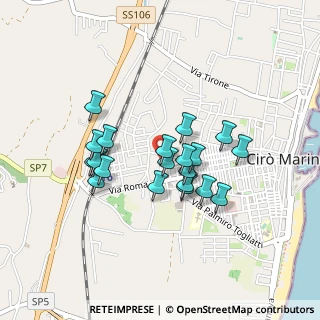 Mappa Via Massa Carrara, 88811 Cirò Marina KR, Italia (0.3875)