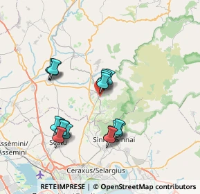 Mappa Via delle Mimose, 09041 Dolianova CA, Italia (7.54389)